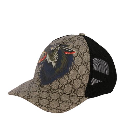 cappello gucci lupo|Gucci yankee hat.